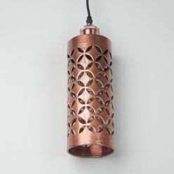 Alternative view of Lampu Tabung Tembaga Ukir Coklat