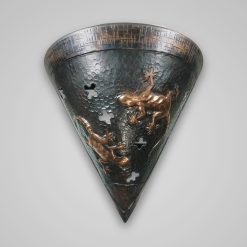 Lampu Dinding Tembaga Motif Kadal