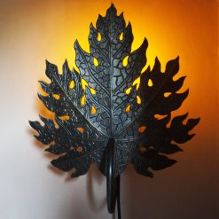 Lampu Dinding Tembaga Daun Pepaya