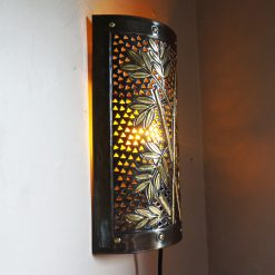 Alternative view of Lampu Dinding Kuningan Motif Bambu