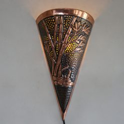Lampu Dinding Tembaga Corong