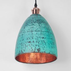 Lampu Kafe Tembaga Tabung Hijau