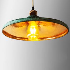 Lampu Kafe Tembaga Hijau