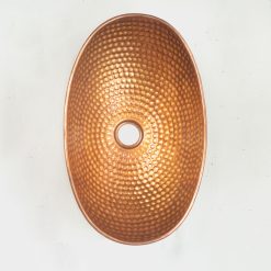 Wastafel Tanam Tembaga Oval - Gambar 3