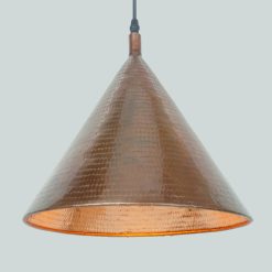 Lampu Kerucut Tembaga Coklat