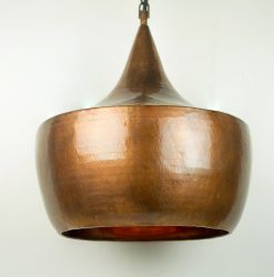 Lampu Skandinavia Tembaga Coklat